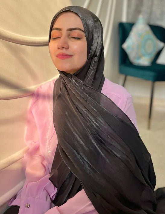 ORGANZA SHIMMER HIJAB (Party wear)