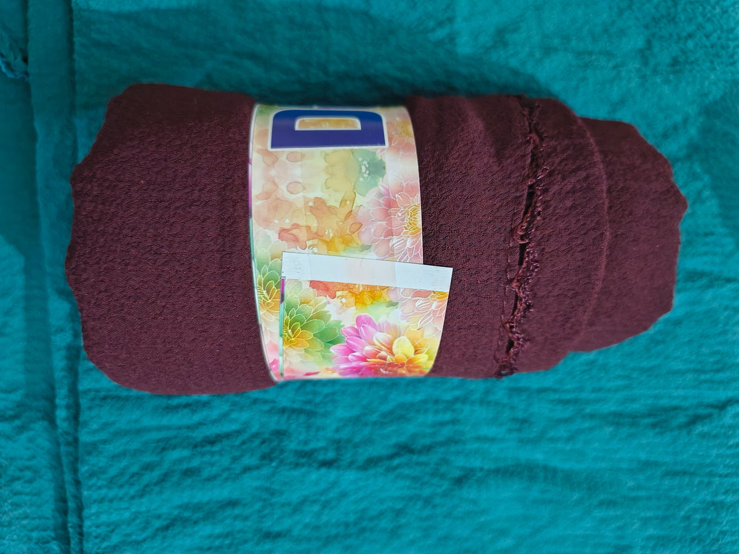 Dubai imported chiffon Hijab with crochet work