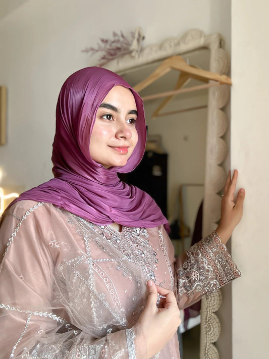 ORGANZA SHIMMER HIJAB (Party wear)