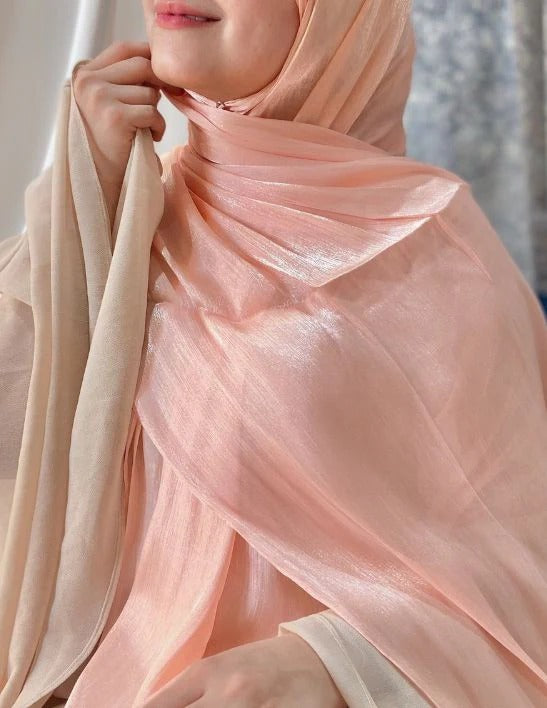 ORGANZA SHIMMER HIJAB (Party wear)