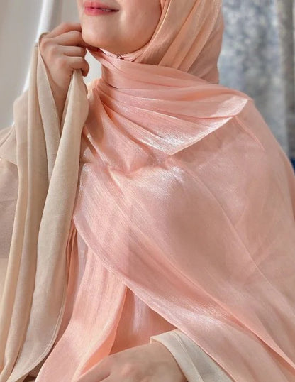 ORGANZA SHIMMER HIJAB (Party wear)