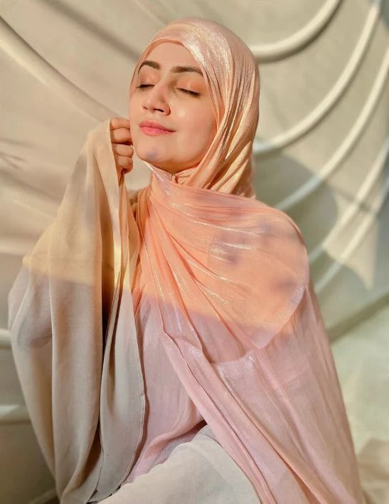 ORGANZA SHIMMER HIJAB (Party wear)