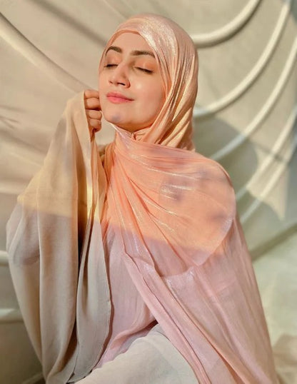 ORGANZA SHIMMER HIJAB (Party wear)