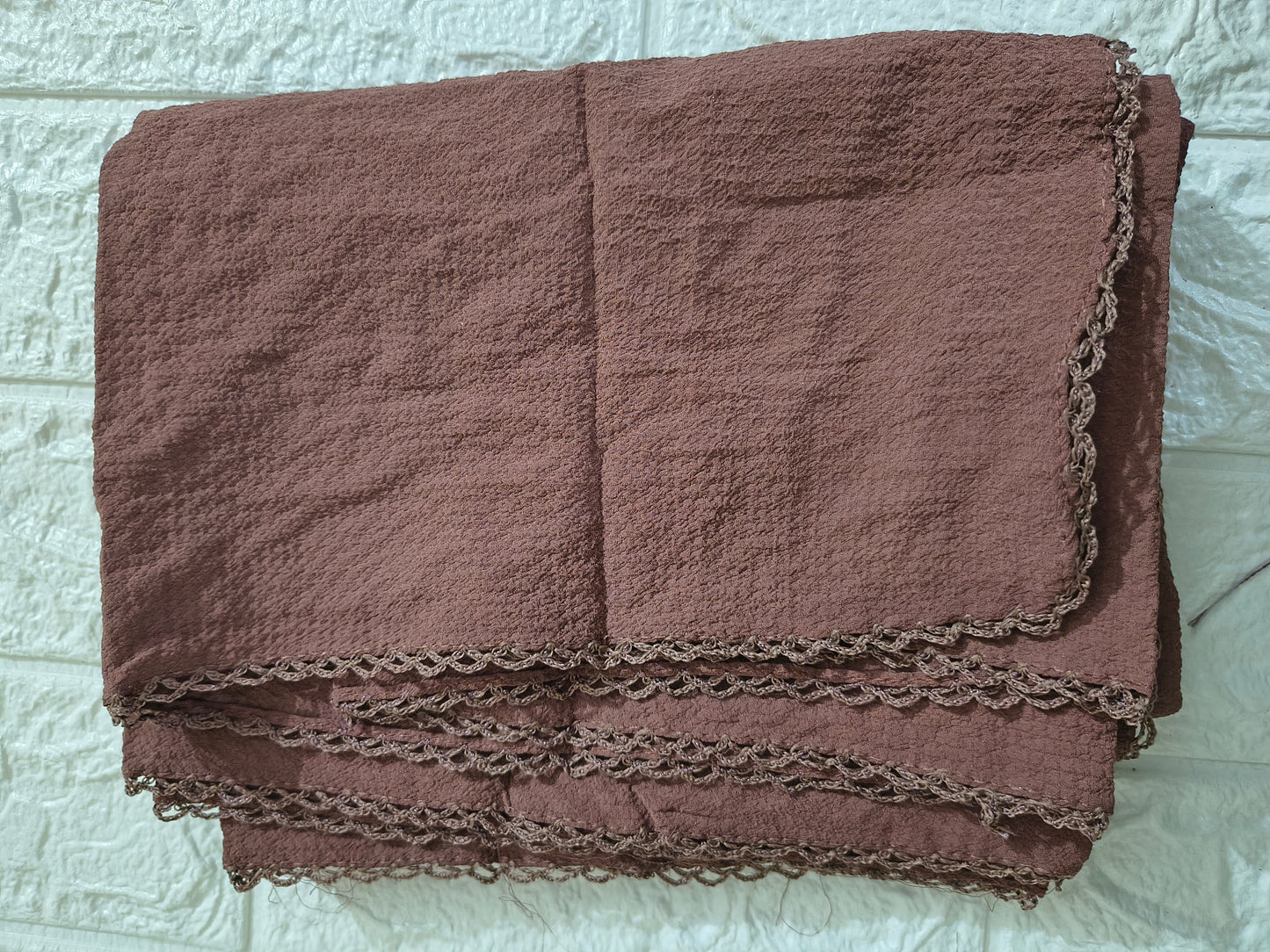 Dubai imported chiffon Hijab with crochet work