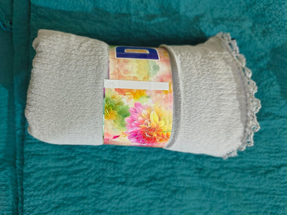 Dubai imported chiffon Hijab with crochet work