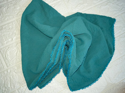 Dubai imported chiffon Hijab with crochet work