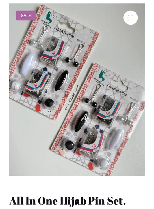 All in one Hijab pin set