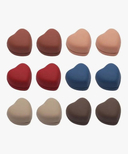 Hijab Magnets 2 pair Magnets Hijab , No Hole Pins Brooches Magnet for Women Clothing Scarf Multi-Use (Heart Shape)