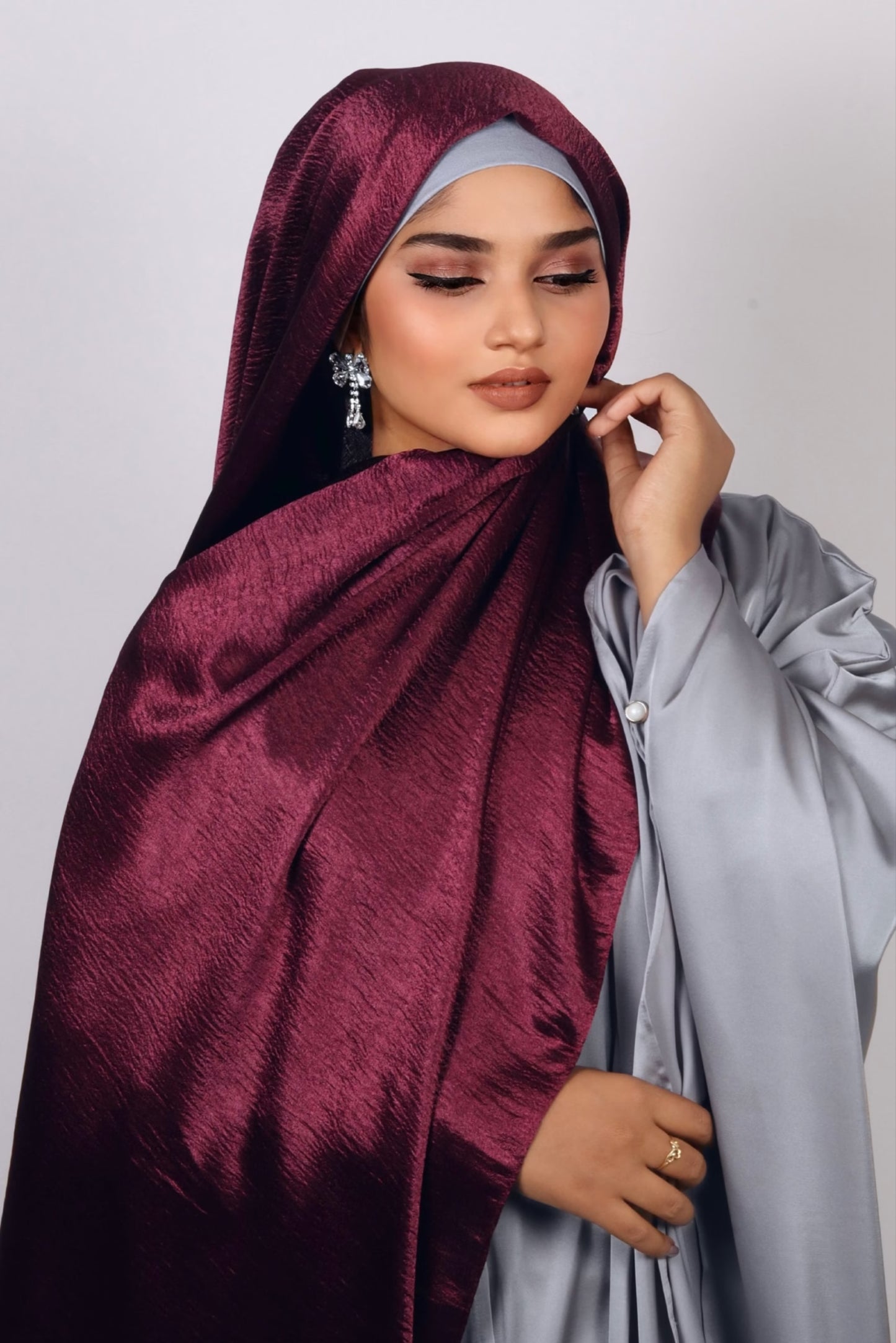 Imported Marble Satin Hijabs