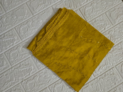 Gadwal cotton with all over embroidery and diamond work with border Hijab